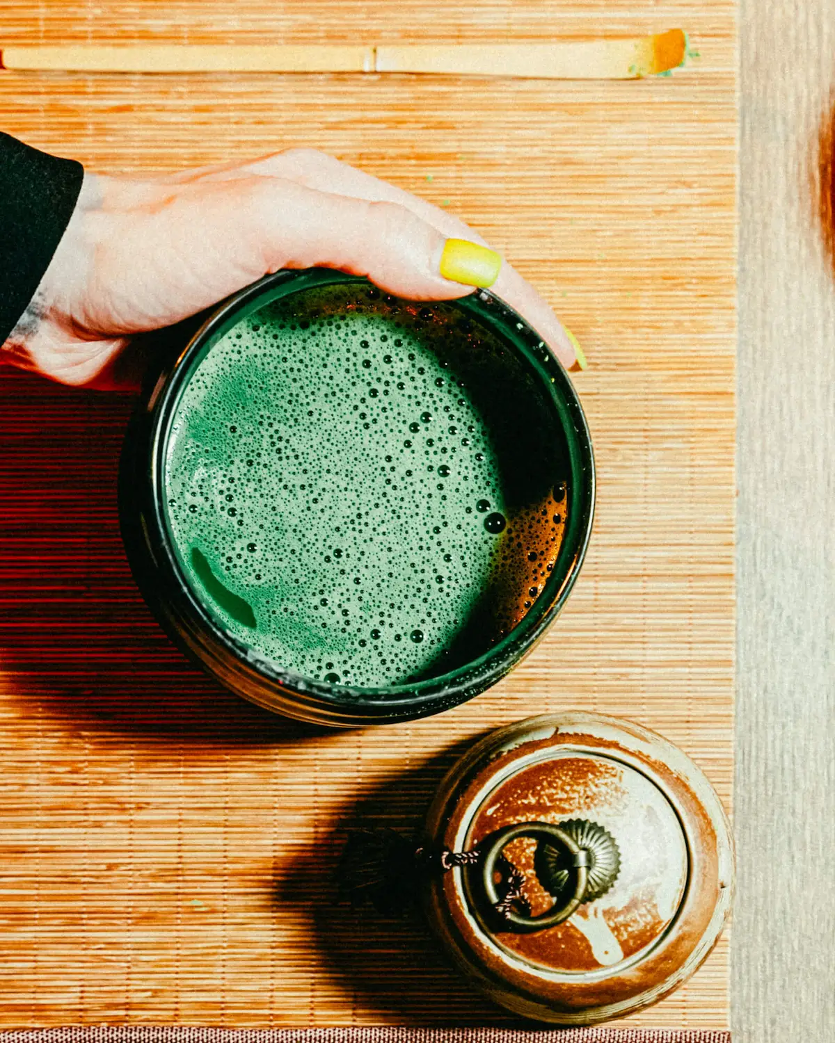 Prepared Japanese matcha
