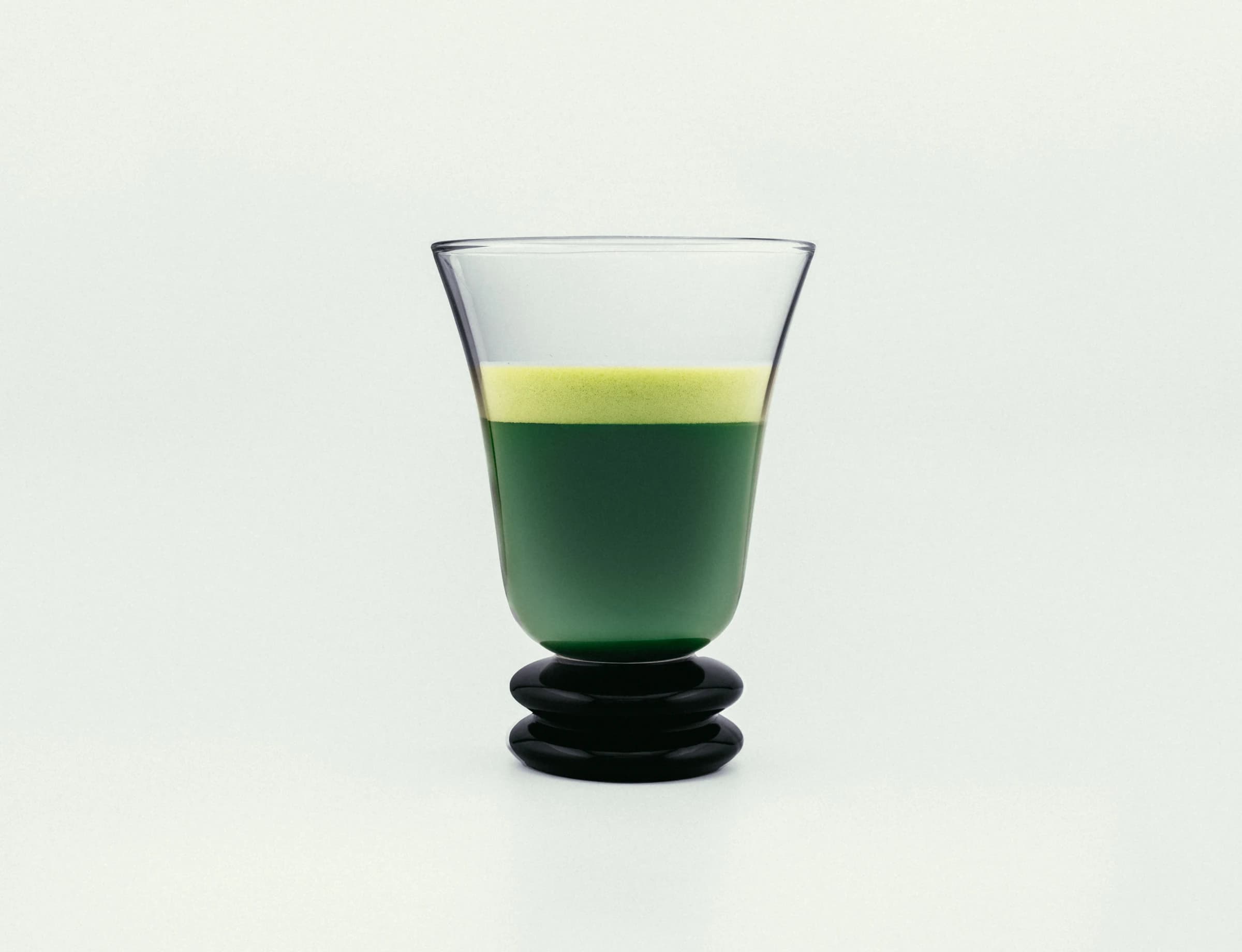 Japanese matcha prepared for professional service